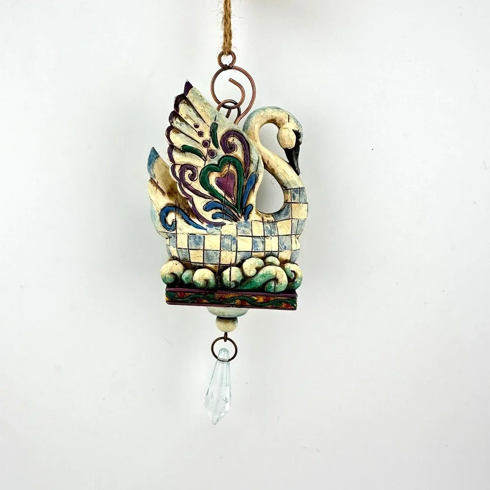7 Swans Swimming Jim Shore Heartwood Creek 12 Days of Christmas Ornament 2005